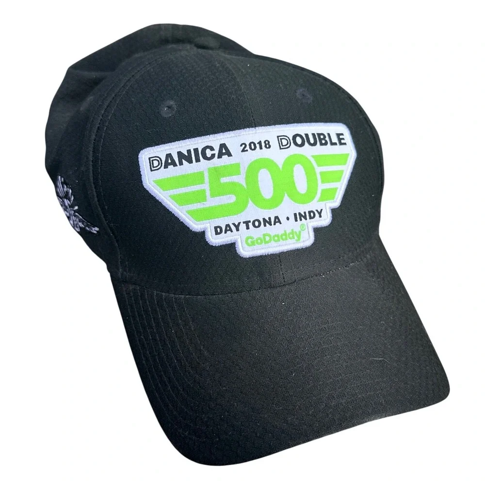 New Era Danica Patrick 2018 Double GoDaddy 500 Daytona Indy Hat Black Adjustable
